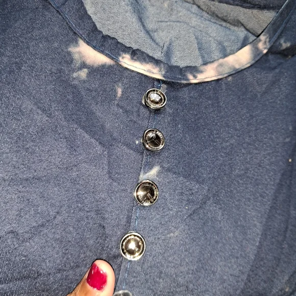 Denim Kurta Tie Dye - Picture 6 of 6